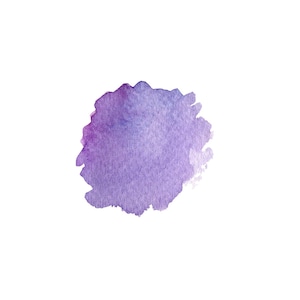 May include: A purple watercolour wash with a soft, blended effect. The wash is a light purple in the centre and fades to a darker purple at the edges.