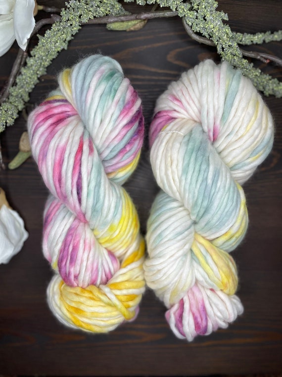 Hand dyed yarn | super bulky yarn | hand dyed merino wool yarn | indie dyed  wool | Popham Beach