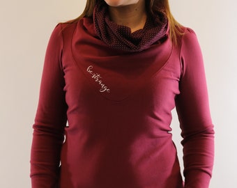 HOODIE "Mika-50", burgundy