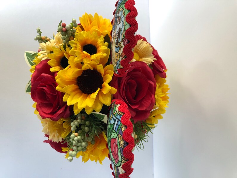 Beauty and the Beast Disney Inspired Silk Floral Arrangement | Etsy