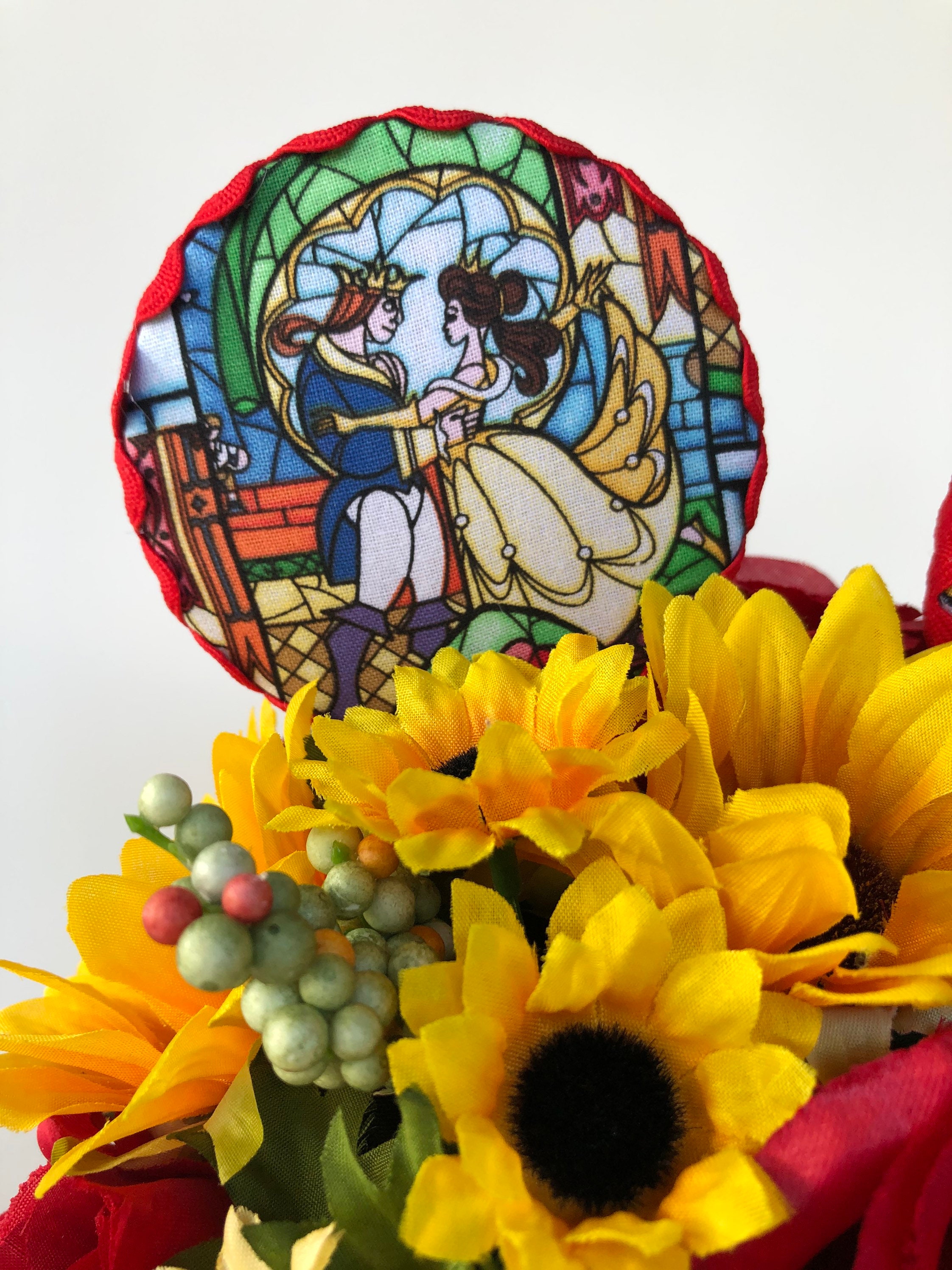 Beauty and the Beast Disney Inspired Silk Floral Arrangement | Etsy