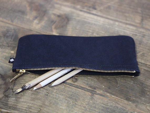 genuine leather pencil case