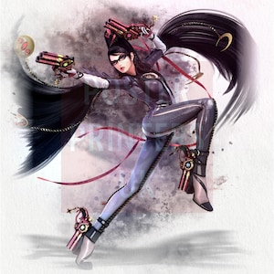 Poster Bayonetta / Stampa Bayonetta Nintendo, Poster di giochi, Poster di personaggi di gioco, Arte murale Poster Bayonetta Nintendo