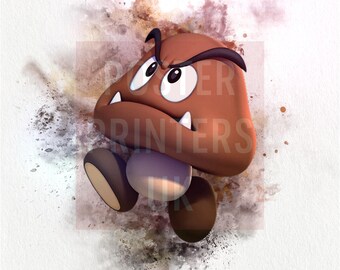 Goomba Nintendo Poster | Premium Matte Finish Wall Art