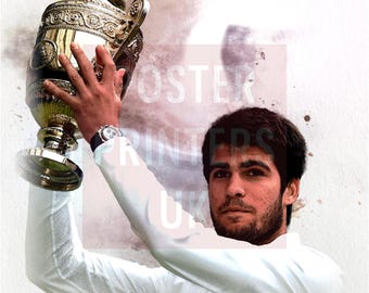 Carlos Alcaraz Poster | Carlos Alcaraz Print, Sport Poster, Tennis Player, Wall Art Carlos Alcaraz