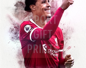 フィルジル・ファン・ダイク リバプールFC ポスター | ミニマリスト