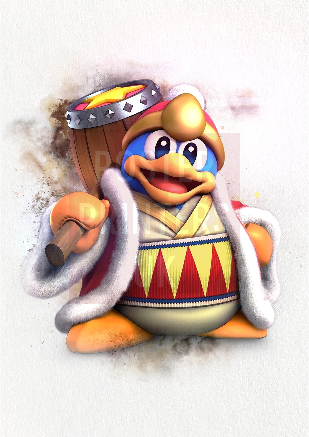 King Dedede Nintendo Print | Game Character Poster - Etsy