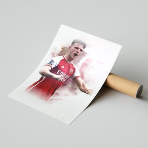Declan Rice Poster | Declan Rice Print, Sports Poster, Football Player ...