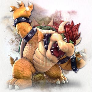 Bowser Poster | Bowser Nintendo Print, Games Poster, Game Character Poster, Wall Art Bowser Nintendo Poster
