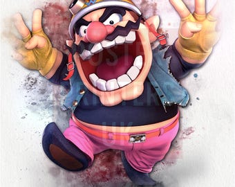 Wario Nintendo Poster | Premium Matt Finish Print