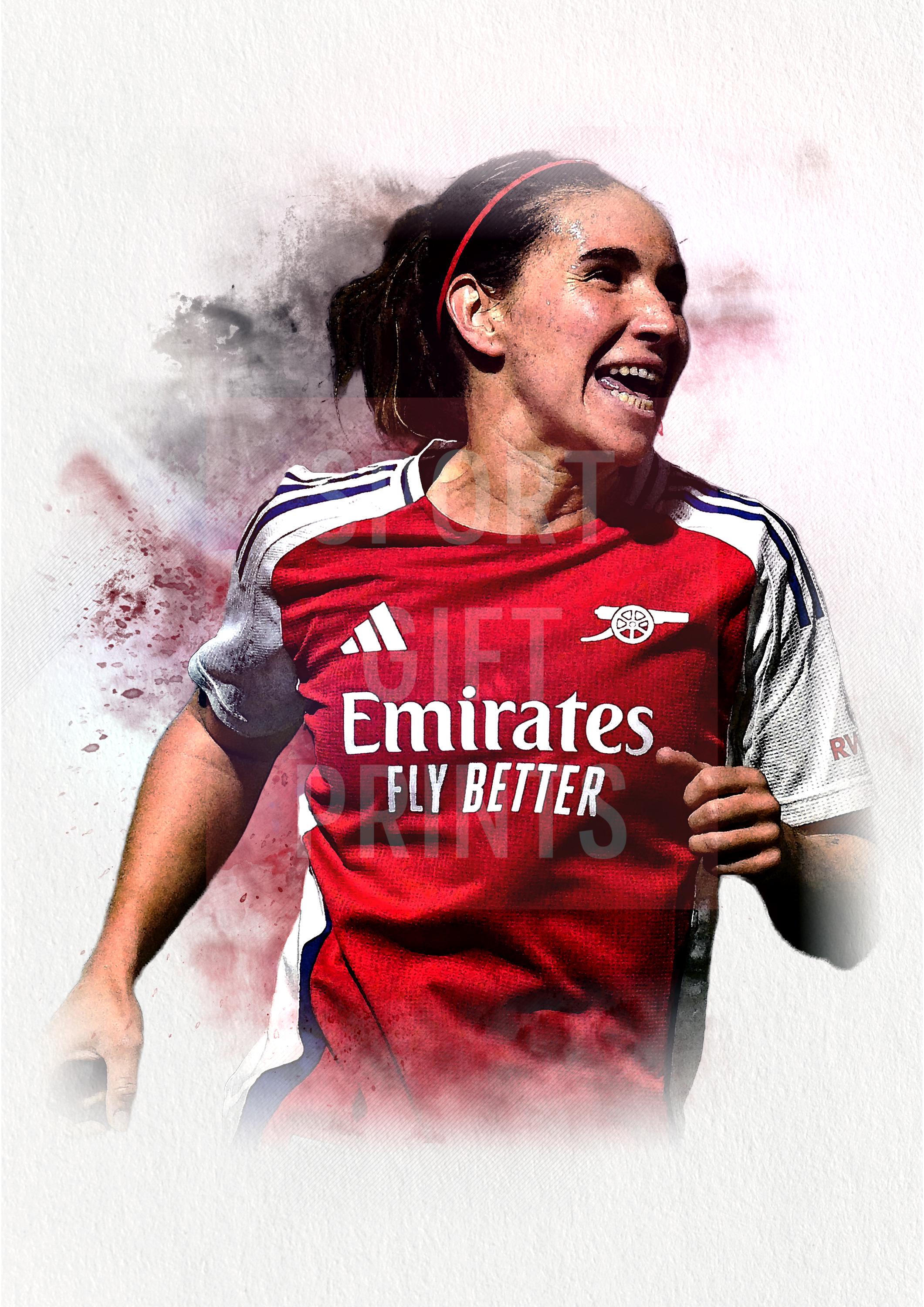 Mariona Caldentey-poster | Mariona Caldentey-afdruk, sportposter, poster voetbalspeler, kunst aan de muur Mariona Caldentey Arsenal-poster