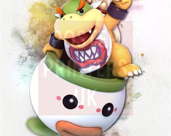 Bowser Jr Nintendo Poster | Premium Matt Print