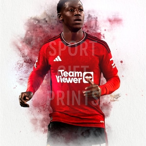 Kobbie Mainoo Poster | Kobbie Mainoo Print, Sports Poster, Football Player Poster, Wall Art Kobbie Mainoo Manchester Poster
