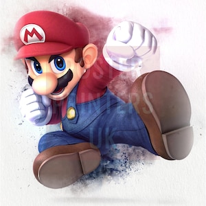 Mario Poster | Mario Nintendo Print, Games Poster, Game Character Poster, Wall Art Mario Nintendo Poster