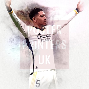 Jude Bellingham Poster | Jude Bellingham Print, Sport Poster, Football Player, Wall Art Jude Bellingham | Real Madrid Poster | Madrid