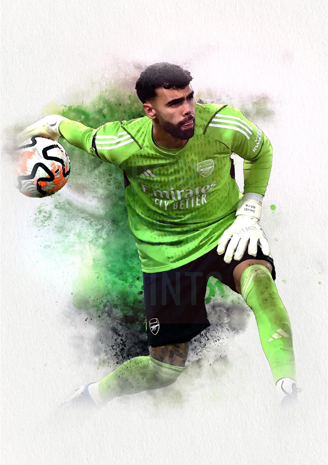 David Raya Poster | David Raya Print, Sports Poster, Football Player ...