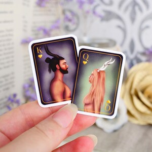 A Touch of Darkness Sticker: Hades und Persephone Spielkarten | Bookish Merch Scarlett St Clair Fanart