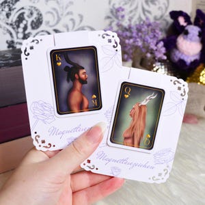 A Touch of Darkness Magnetlesezeichen: Hades und Persephone Spielkarten | Bookish Merch Scarlett St Clair Mythologie Fanart