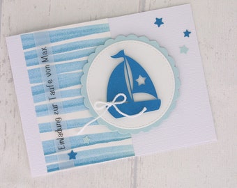 Einladung Kommunion Boot Etsy