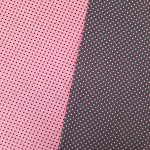 Katoenen stof roze grijze stippen stippenstof katoenen kinderstoffen