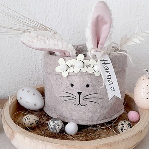 Easter nest Easter basket Easter basket Easter bunny gift children's Easter customizable