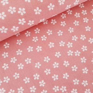 Flowers fabric cotton cotton fabric flower fabric flowers old pink unicorn school cone