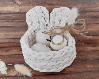 Paasmandje Paasmandje Paasnest Paascadeau decoratie konijn Paashaas tas zakje