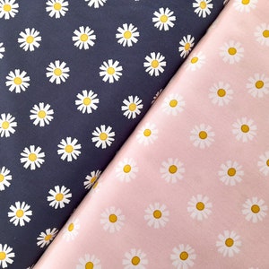 Tessuto di cotone tessuto di cotone margherite fiori tessuti popeline scuola cono