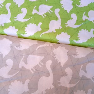 Tissu Coton Coton Tissu Tissus Dinos Dinosaure Vert School Cone