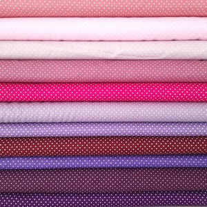 Katoenen geweven stof stippen katoenen stof stoffen stippen stoffen roze paars