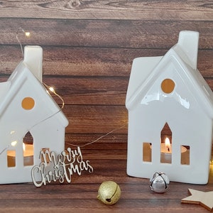 Tealight houses house Christmas decoration Christmas decoration Christmas decoration candle