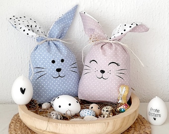 Cesta de Pascua Bolsa de Pascua sacos Cesta de Pascua niños conejito Conejito de Pascua tela conejito cesta de Pascua Nido de Pascua