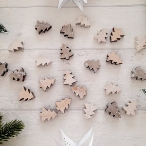 Wooden fir tree Scatter parts decorative items table decoration Christmas Christmas decoration decoration