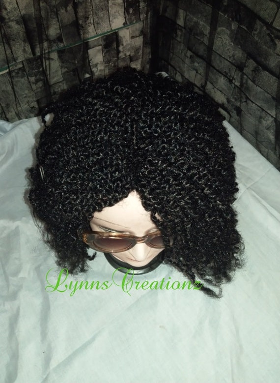 Kinky Short Hair Wig Etsy