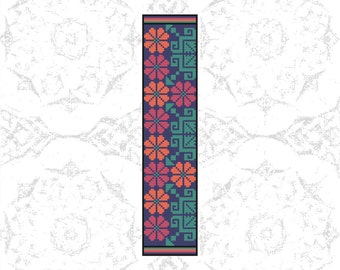 Bookmark Cross Stitch Pattern PDF Download Bookmark Art DIY Traditonal Craft DIY Counted Cross Stitch Pattern Digital Design