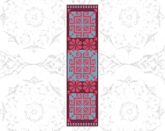 Bookmark Cross Stitch Pattern PDF Download Bookmark Art DIY Traditonal Craft DIY Counted Cross Stitch Pattern Digital Design
