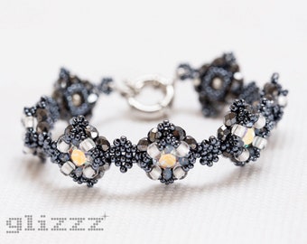 Armband Sparkling Spots | crystal/anthrazit