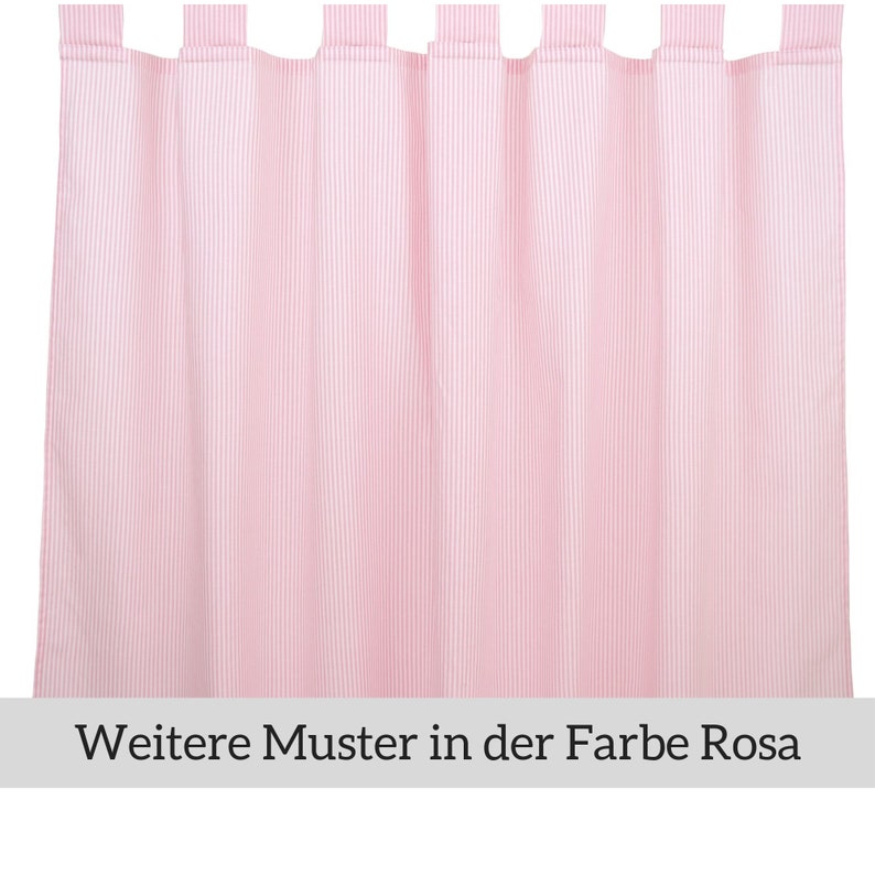 2 Set Curtain Scarves With Loops In Different Lengths Pink 5 Etsy