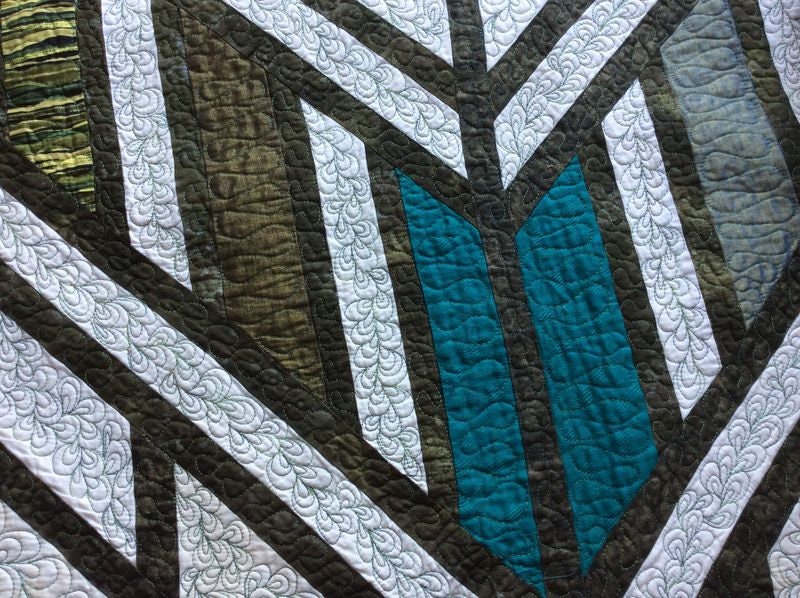 Quilt in the style of Frank Lloyd Wright Etsy