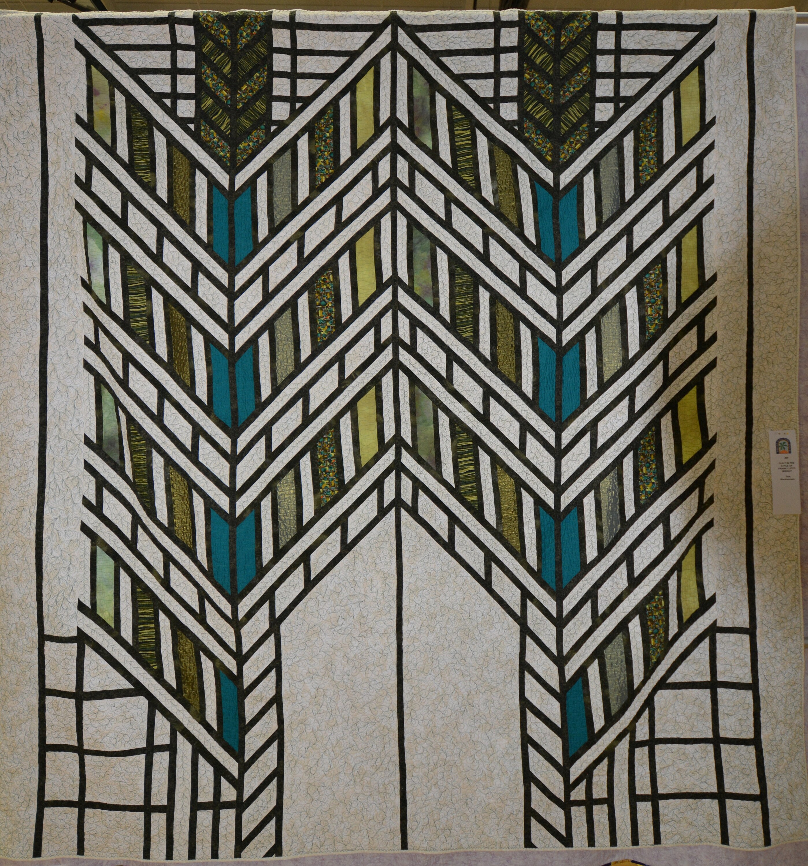 Quilt in the style of Frank Lloyd Wright Etsy
