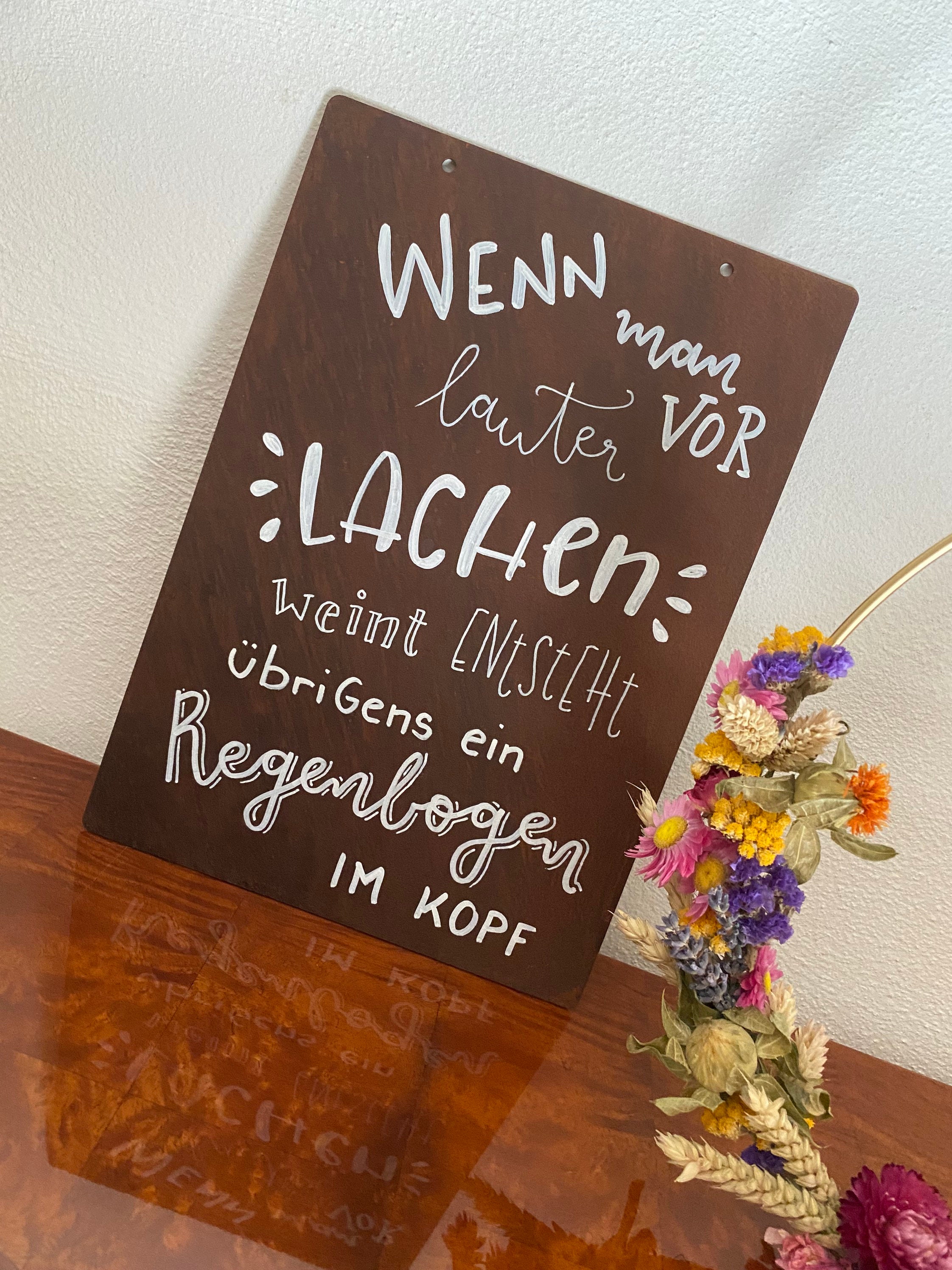 Rostschild mit Spruch Etsy