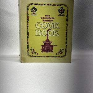 El libro de cocina familiar completo - Tapa dura vintage /