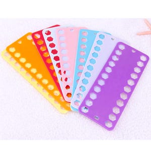 Thread / Floss Organiser - Storage - Embroidery - Cross Stitch - Needlework - Craft - Pastel - Bright - Bold - Hexagon - Teardrop