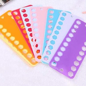 Thread / Floss Organiser - Storage - Embroidery - Cross Stitch - Needlework - Craft - Pastel - Bright - Bold - Hexagon - Teardrop
