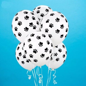 Paw Print Balloons - 3 pcs - Birthday - Pet - Party - Dog - Love - Anniversary - Cartoon