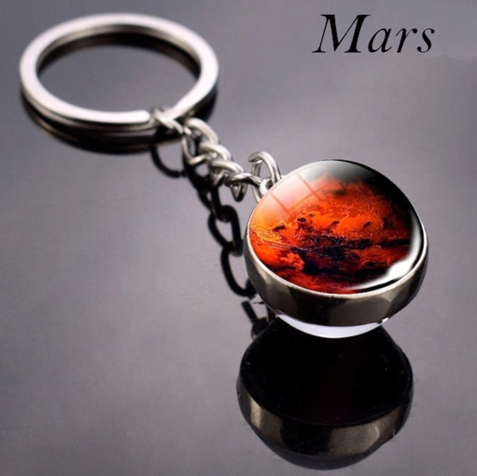 Earth, Moon, Galaxy, Sun, Neptune, Mars - Keyring/keychain - Space ...