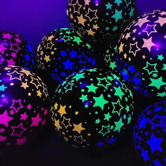 10 ballons Disco fluo multicolore