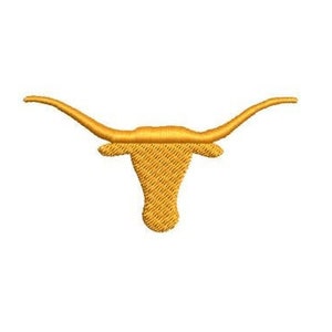 Longhorn Embroidery Design Mini Small Silhouette Machine Embroidery Pattern Shirt Embroidery