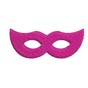 Marti Gras Mask Embroidery Design Mini Small Costume Machine Embroidery Pattern Shirt Hoodie Embroidery