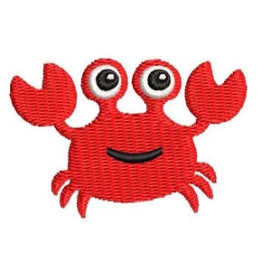 Crab Embroidery Design Mini Small Crab Sea Machine Embroidery Pattern Shirt Towel Embroidery